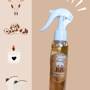 Spray d’Ambiance Sans Alcool – BB j’m | Fleur d’Oranger & Bois de Santal | 100 ml